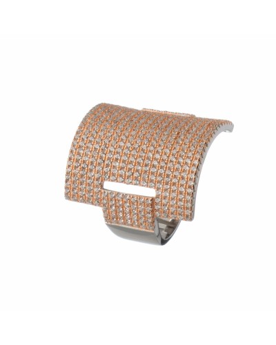 Sif Jakobs Collier Femme R0296-CZ-RG2-60 Argent 925 Zircones Rosé
