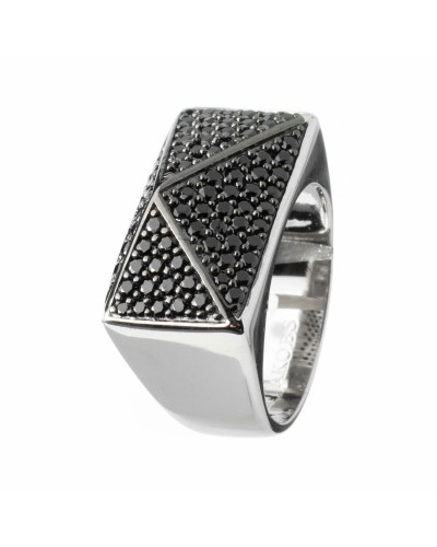 Sif Jakobs Bague Femme Noir R11067-BK Taille 56 (16) Design Élégant
