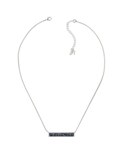 Adore Damen Halskette mit Swarovski Kristallen, 925er Silber, 25 cm - Elegant
