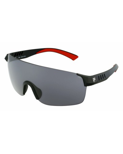 Fila SF9380 : Lunettes de Soleil Homme - Monture Noir Mat, Verres Gris
