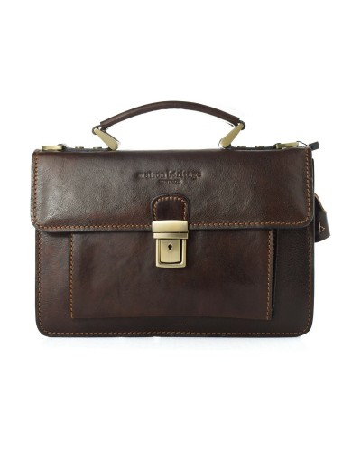 Damväska Maison Heritage EDMOND-MARRON-FONCE Brun 26 x 18 x 8 cm