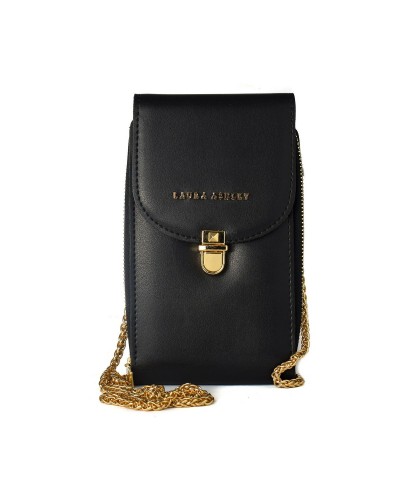 Laura Ashley Kirby Black: Elegante Clutch - 19x11x4 cm
