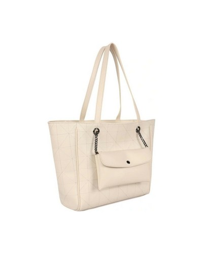 Laura Ashley Damen Tasche Gesteppt RELIEF-QUILTED-CREAM 30x30x10 cm
