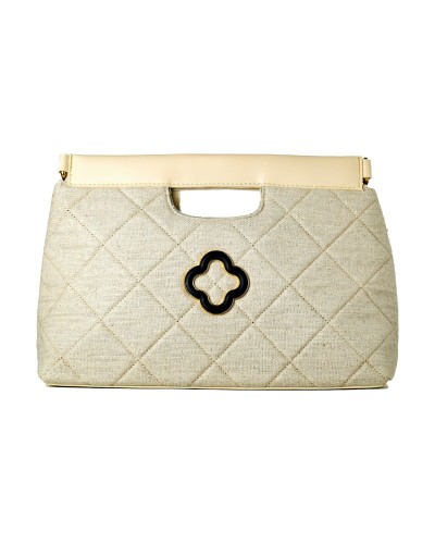 Laura Ashley Bolso de Mujer VALETTA-CREAM Gris 30x20x9cm - Elegante Bolso de Mano
