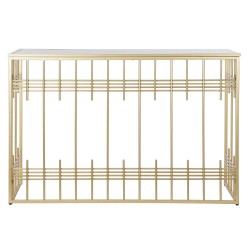 Konsol DKD Home Decor Glas Svart Gyllene Metall 120 x 40 x 81 cm