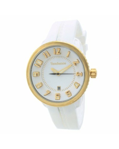 Tendence Damenuhr 02093019, Weißes Zifferblatt, Ø 42mm - Modischer Stil
