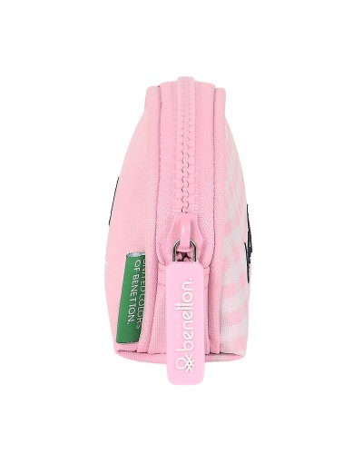 Purse Benetton Vichy Pink (9.5 x 7 x 3 cm)