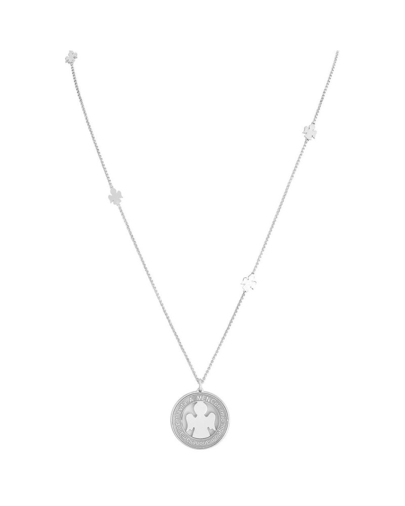 Collana Donna Amen Angelo Custode Argento 925 Zirconi