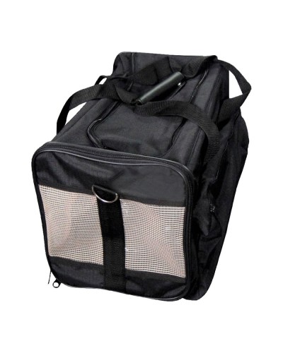 Borsa a tracolla Gloria Trip per animali domestici, nera, pieghevole, 52 x 30 x 30 cm