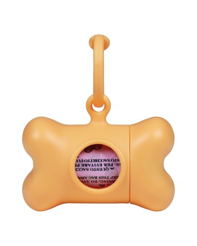 Hållare för bajspåsar United Pets Bon Ton Nano Classic Hund Orange Återvunnen plast (6 x 3 x 4 cm)