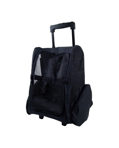 Husdjursryggsäck med hjul Gloria Trolley Trip Svart 36 x 30 x 49 cm