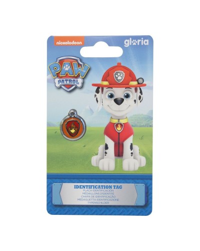 Collier médaille d'identification Pat' Patrouille Marshall pour chiens, petite taille
