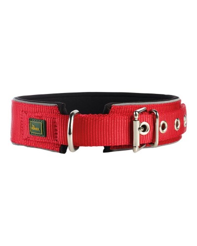 Collier pour Chien Hunter Néoprène Réfléchissant Rouge (49-56 cm)
