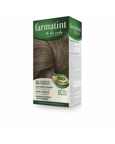 Permanente Kleur Farmatint 6c-Rubio Oscuro Ceniza Gel