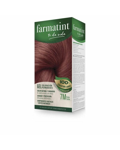 FarmaTint Permanent Hair Dye Mahogany Blonde Gel 7M - Intense Color
