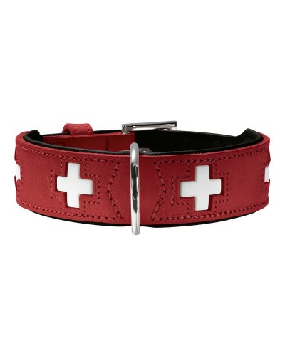 Hondenhalsband Hunter Swiss Rood/Zwart 30-34.5 cm