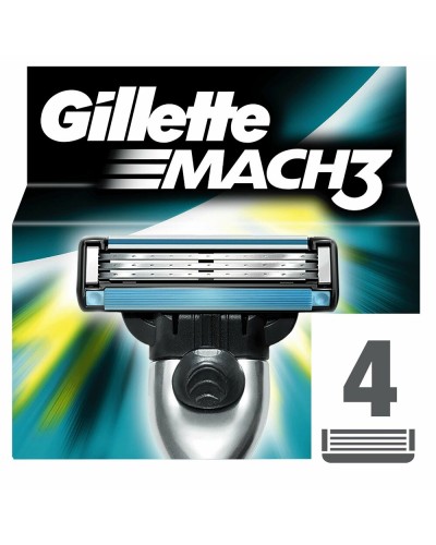 Partaveitsi Gillette Mach 3 (4 osaa)