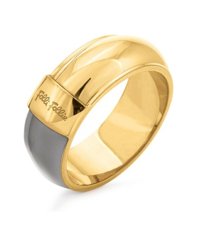 Folli Follie Anillo Mujer Dorado 1R18T001YA - Elegante Joya
