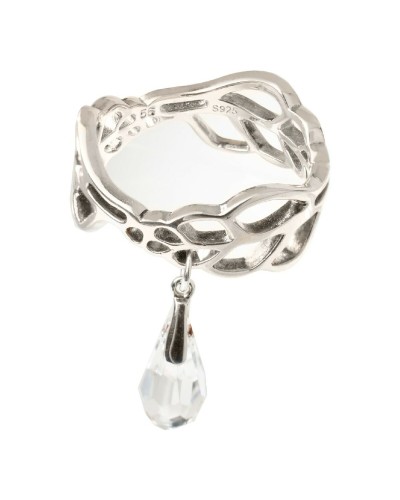 Folli Follie Women's Ring Sterling Silver 925 Circle Zircons - Elegant and Refined
