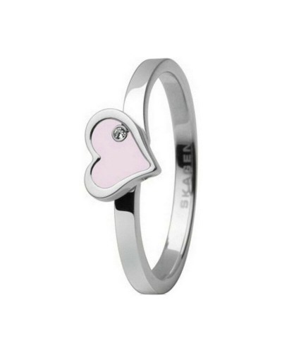 Skagen Anello Donna JRSP035SS Acciaio Inossidabile Argento Design Minimalista
