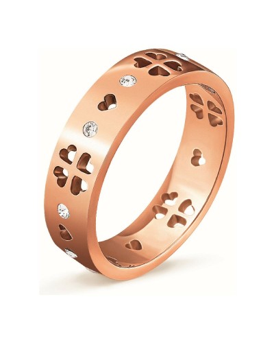 Folli Follie Women's Ring Rose Gold Trendy - Size 54, Cod. 3R14T014RC
