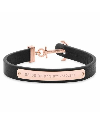 Paul Hewitt Bracciale Uomo Acciaio Inox Nero Ancora Argento Nautico
