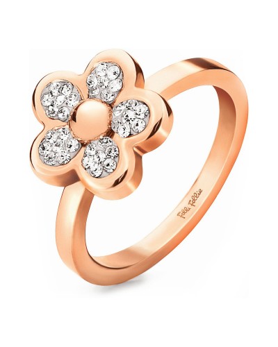 Folli Follie Anello Donna 3R13T003RC Rosa Gold Placcato - Design Elegante
