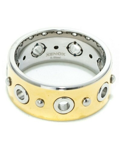 Xenox Anillo de Mujer X1485G Dorado - Elegante Joya Chapada en Oro
