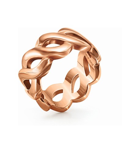 Follie Follie Bague Femme Or Rose Cristaux - Bijou Élégant 1R15T010R
