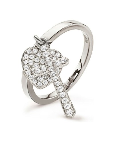 Folli Follie Bague Femme Argent 3R17S060C - Élégante et Raffinée
