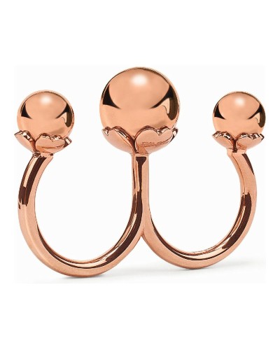 Folli Follie Bague Femme Rosé Or Rose Cristaux - Élégant Quotidien
