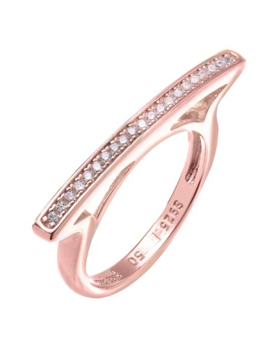 Folli Follie Bague Femme Plaqué Or Rose - Élégant Bijou 3R17S012RC
