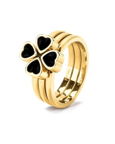 Folli Follie Anillo Mujer Plata 925 Oro Rosa - Elegante Joya de Moda
