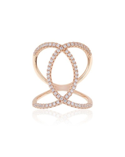 Sif Jakobs Anello Donna R0059-CZ-RG Argento 925 Zirconi Rosa
