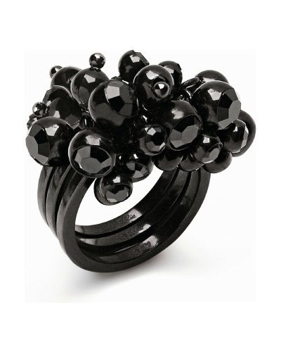 Folli Follie Bague Femme Noire Élégante 3R1T004KK
