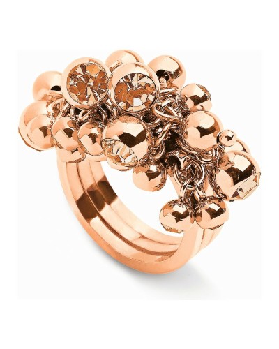 Folli Follie Damenring 3R1T004RS Edelstahl Roségold
