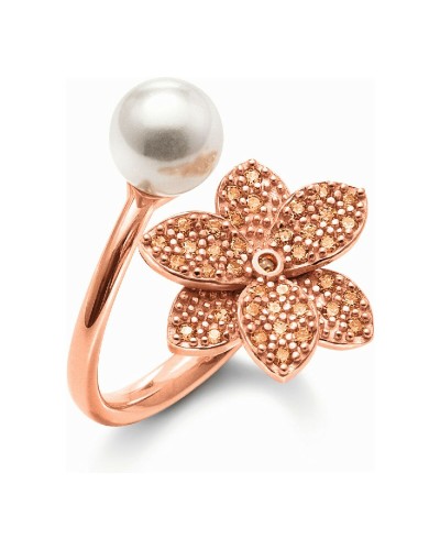 Folli Follie Heart4Heart Damenring Silber 925 Weiß - Größe 14
