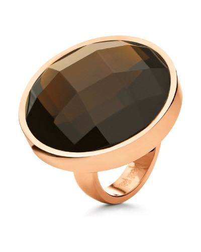 Folli Follie Anillo Mujer 3R0T056RF Acero Rosado Cristales Moda
