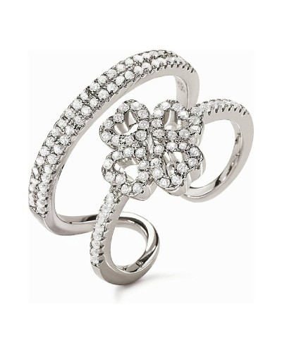 Folli Follie Anello Donna Acciaio Inossidabile Argento - Modello 3R17S015C
