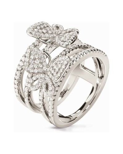 Folli Follie Damenring Silber 925 Zirkonia - Elegant und Raffiniert
