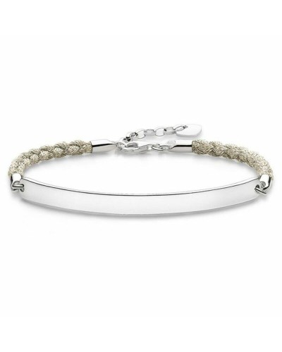 Naisten rannekorut Thomas Sabo LBA0029-173-19 Hopeinen Valkoinen 15-18 cm 19,5 cm