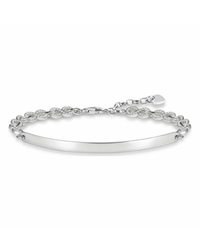 Thomas Sabo Bracciale Donna Argento 925 Charm Club Lunga 19 cm
