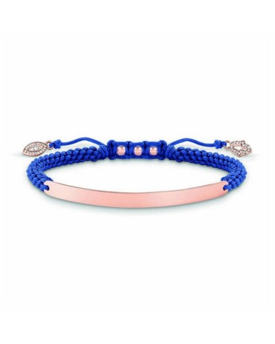 Thomas Sabo Bracciale Donna Azzurro Oro Rosa Argento - Gioiello Elegante
