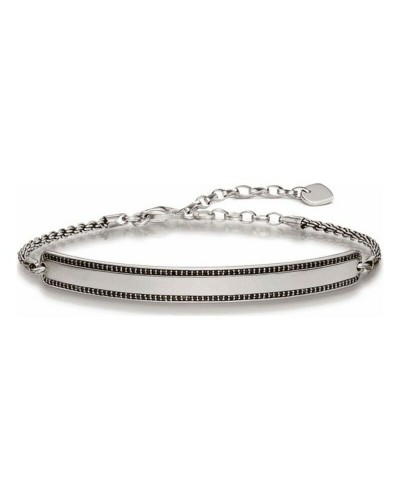 Thomas Sabo Armband Silber Schwarz Unisex - Verstellbar 15-19cm - Rock Stil
