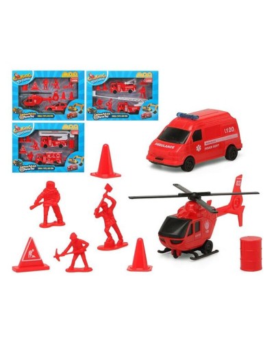 Spielset Mehrfarbige Fahrzeuge - Auto-, LKW-, Flugzeug-Spielset
