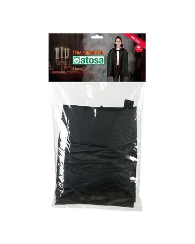 Mantello Lungo Nero con Cappuccio - Costume Halloween Cosplay Gotico
