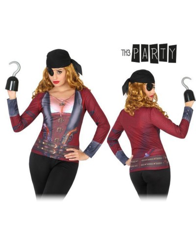 Th3 Party Chemise Pirate Marron Adulte - Déguisement Carnaval/Halloween
