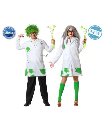 Adult Scientist Costume M/L - Scientific Halloween Fancy Dress
