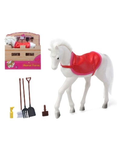 Horse Farm: Farm Set 22 Pieces - Animal Building Toy
