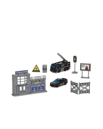 Camion City Rescue Bleu 24cm - Modèle réduit 1:64 - Jouet pour Enfants
